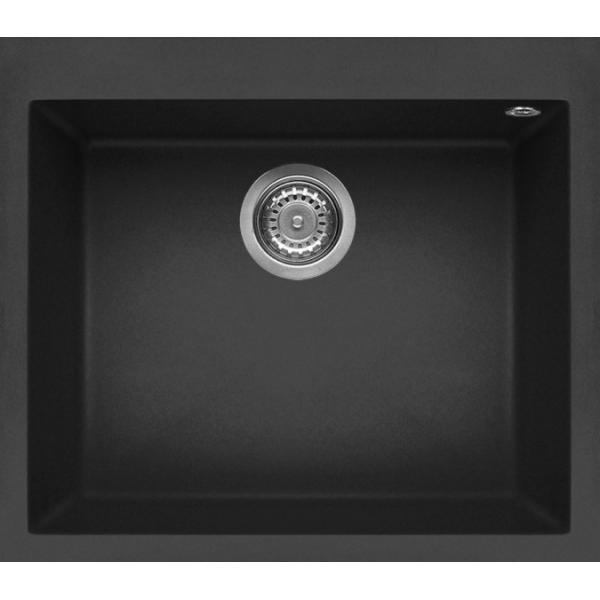 Elleci QUADRA105T 花崗岩廚房台上石盆 (黑色)